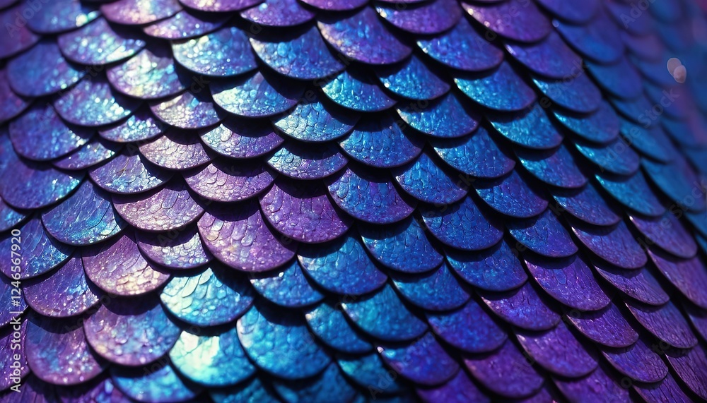 Obraz premium Fish purple color scales pattern S3