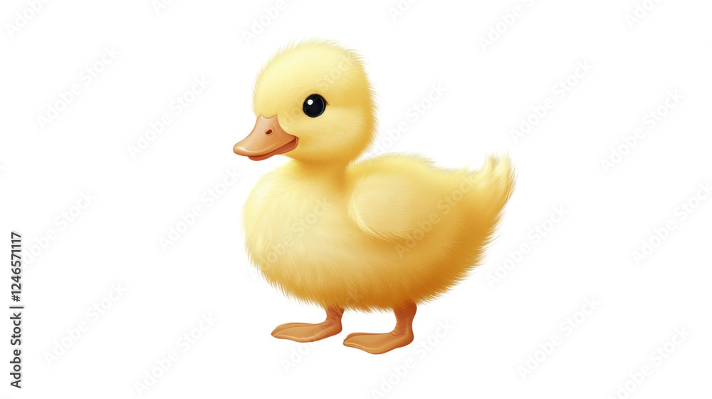 yellow duckling isolated on white background yellow duckling isolated on white background