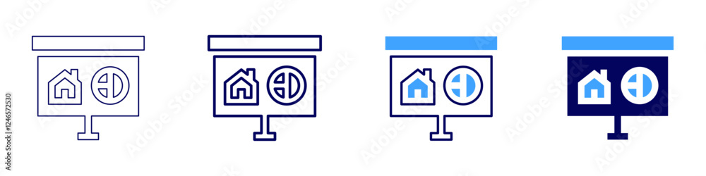 Audience impact icon in 4 different styles. Thin Line, Line, Bold Line, Duotone. Duotone style. Editable stroke Audience impact icon in 4 different styles. Thin Line, Line, Bold Line, Duotone. Duotone style. Editable stroke