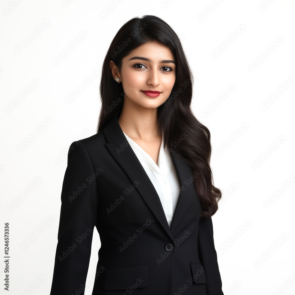 Indian corporate woman in a stylish business suit, Indian corporate woman in a stylish business suit,