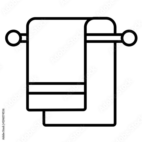 Towel Outline Icon