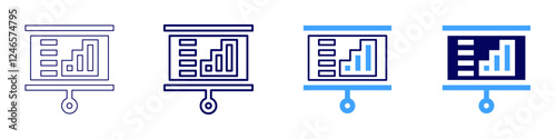 Engaging examples icon in 4 different styles. Thin Line, Line, Bold Line, Duotone. Duotone style. Editable stroke