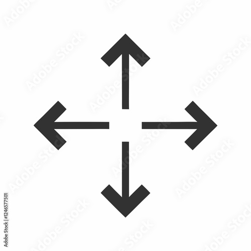 Directional Arrow Icon Set in Minimalist Style