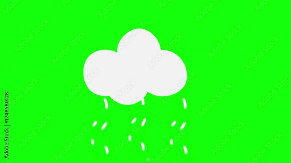 animated clouds accompanied by rain green screen 4k for video editor animated clouds accompanied by rain green screen 4k for video editor