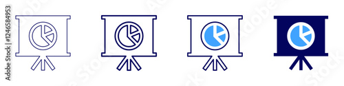 Speech rehearsal icon in 4 different styles. Thin Line, Line, Bold Line, Duotone. Duotone style. Editable stroke