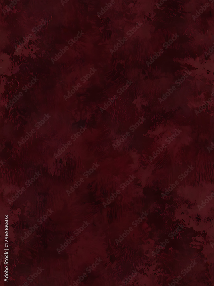 Obraz premium A rich, deep burgundy textured background with a subtle, cloudy, and grunge-style effect. The texture appears soft yet slightly rough,