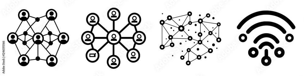 Visual representations of social networks and connectivity in a digital landscape Visual representations of social networks and connectivity in a digital landscape