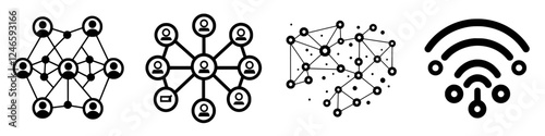 Visual representations of social networks and connectivity in a digital landscape