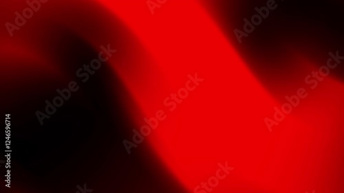 Abstract red and black waves creating a dynamic and smooth visual effect.