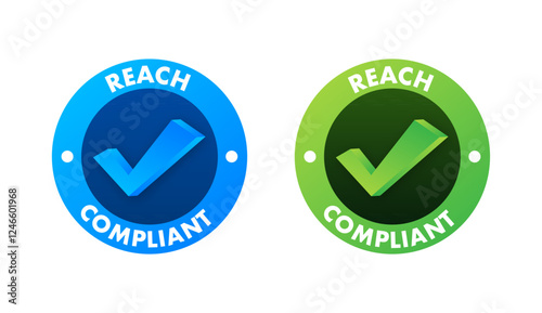 Reach Compliant Check Mark Symbol Representing Adherence to Regulations