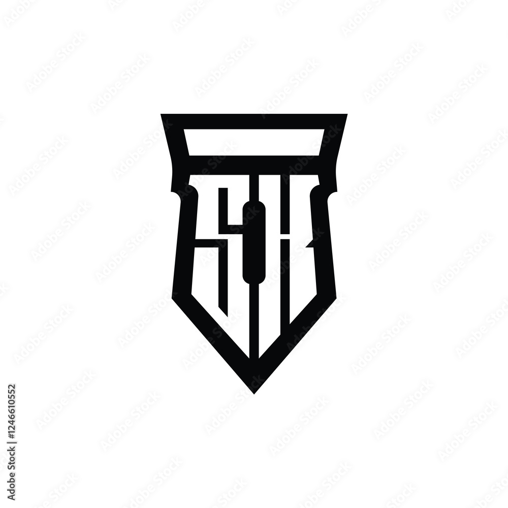 SK monogram logo design letter text name symbol monochrome logotype alphabet character simple logo SK monogram logo design letter text name symbol monochrome logotype alphabet character simple logo