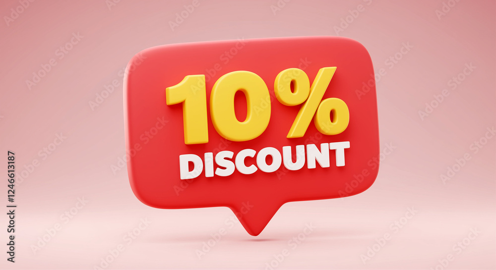 Discount badge with 10 percent offer for promotional sale Discount badge with 10 percent offer for promotional sale