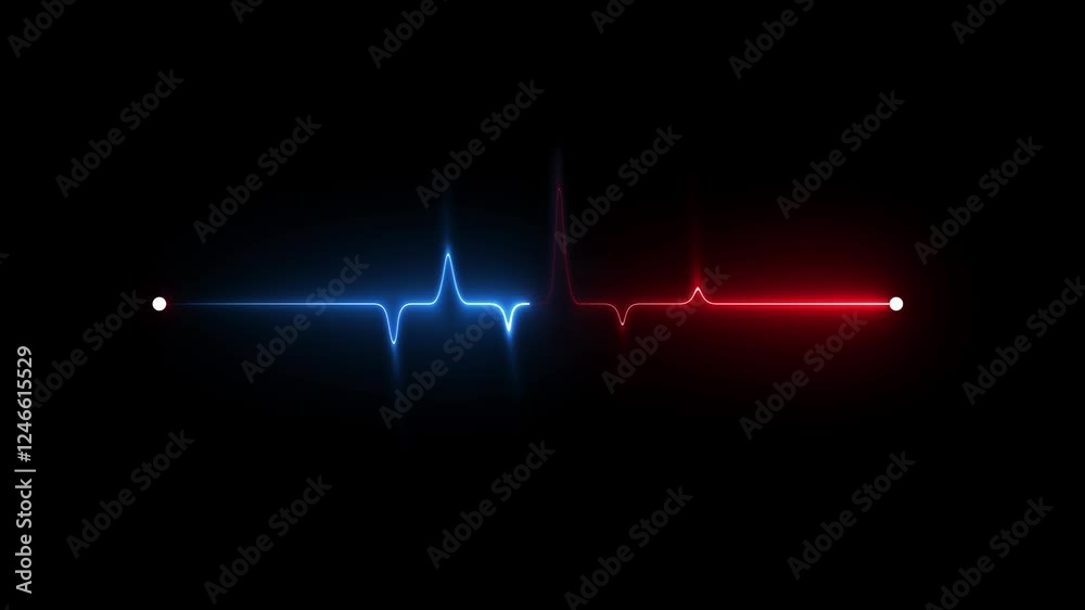 heart heartbeat illustration life line medical stock technology, wave Heart rate monitor electrocardiogram EKG or ECG looping. 