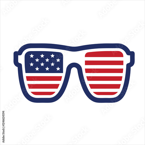 glasses on white background