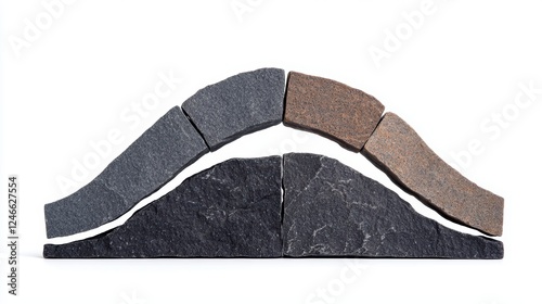 Natural Stone Normal Distribution Curve Illustration photo