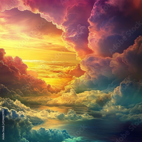 Colorful clouds and surreal images