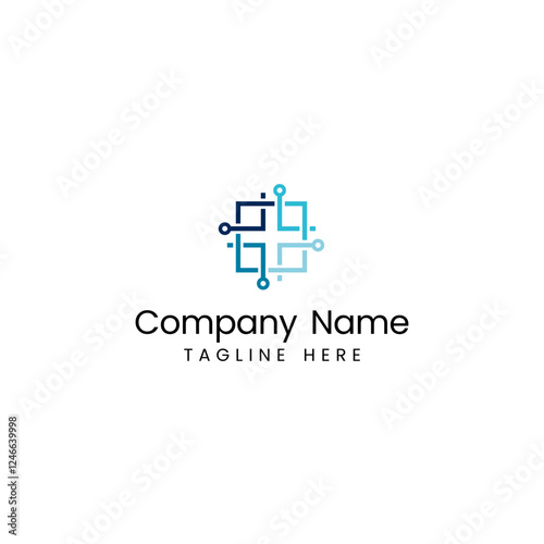 digital medic logo designs template, healthcare logo