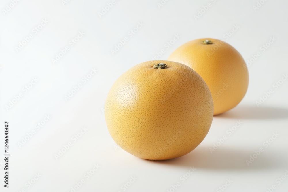 Grapefruit isolated on a clean white background showcasing vibrant color and texture in studio lighting Grapefruit isolated on a clean white background showcasing vibrant color and texture in studio lighting