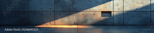 Minimalist Concrete Wall with Soft Lighting and Subtle Shadows in Modern Architecture Photography