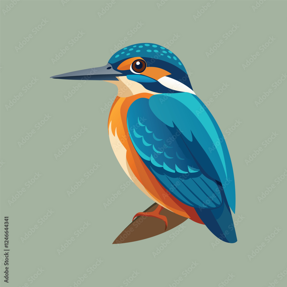 Obraz premium kingfisher bird.eps
