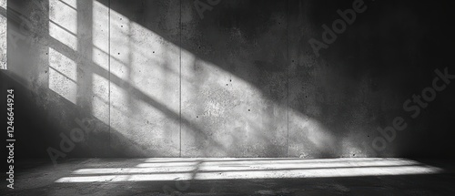 High Contrast Monochrome Textured Concrete Wall Abstract Art