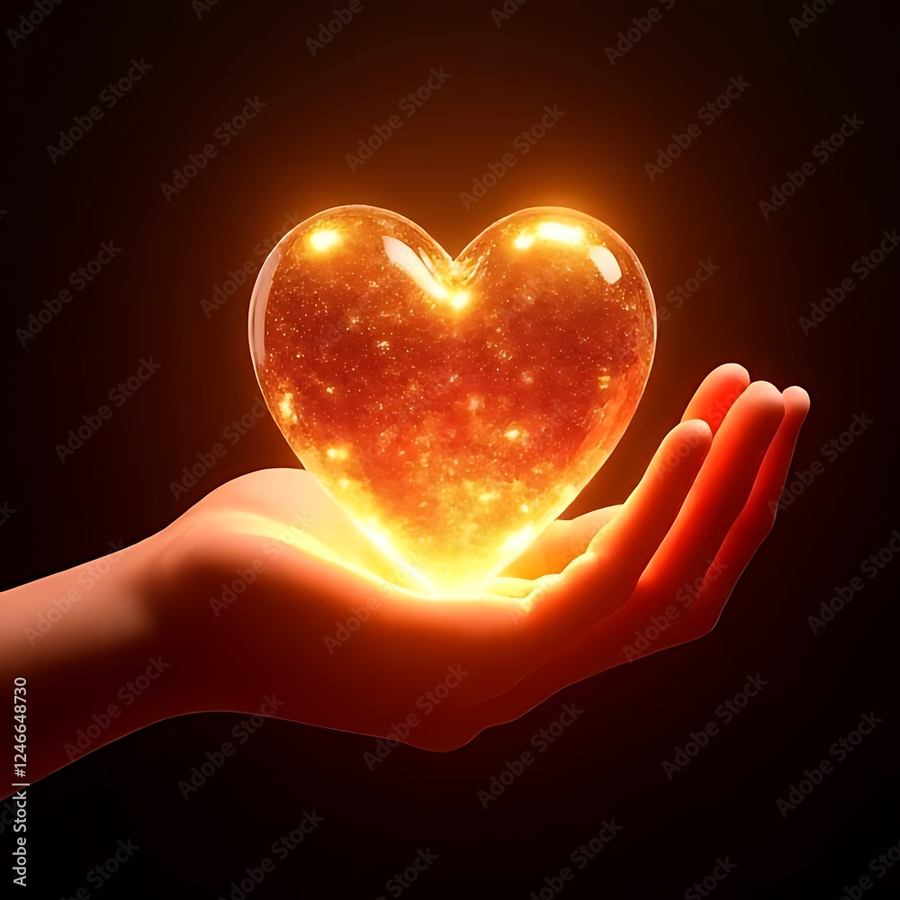 Fototapeta premium heart in hands