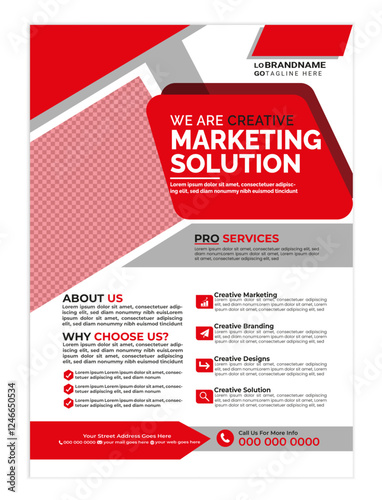 Corporate business flyer a4 template, modern flyer design, editable vector template design, abstract design, perfect for creative professional business, new digital marketing flyer set.