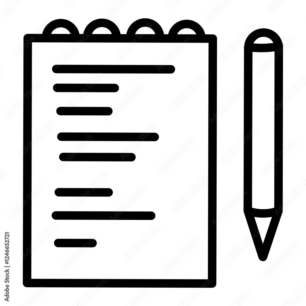 note paper an pencil icon