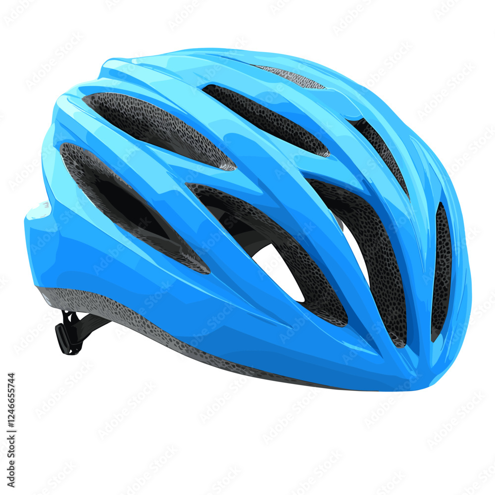 Bike Safety Helmet bicycle vector image isolated on a white background Bike Safety Helmet bicycle vector image isolated on a white background
