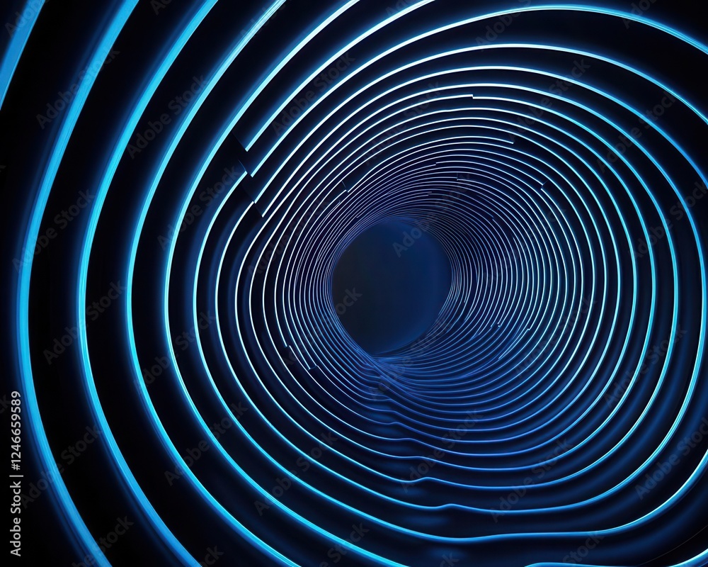 Obraz premium Wind tunnel test simulation with clean, elegant airflow indicators