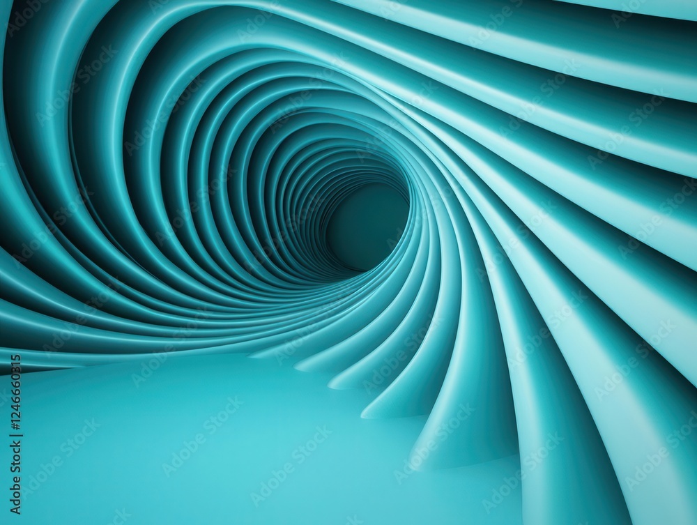 Obraz premium Fluid motion of air passing through an aerodynamic tunnel