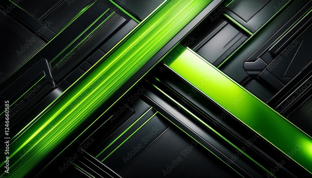 Obraz premium green and red abstract