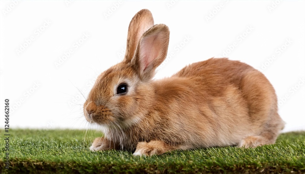 rabbit on grass rabbit on grass