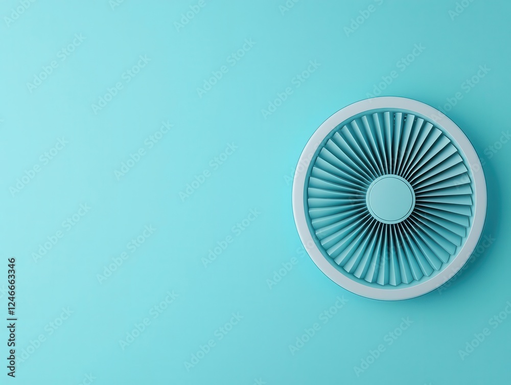 Clean, hightech fan blade with perfect aerodynamic symmetry Clean, hightech fan blade with perfect aerodynamic symmetry