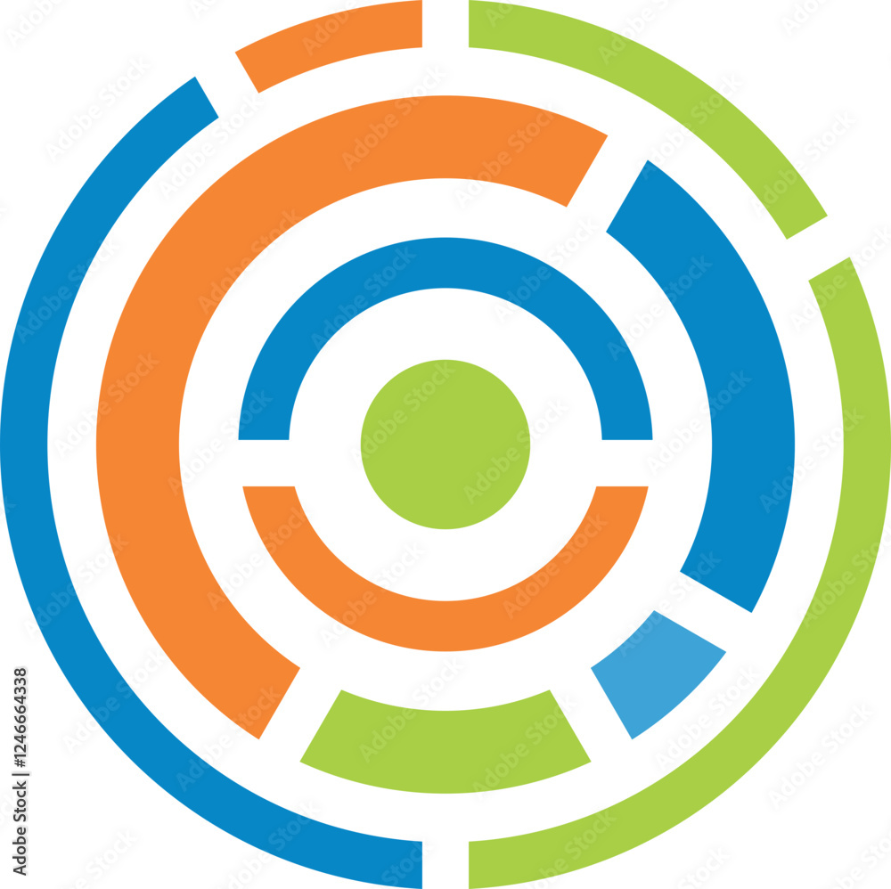 round target abstract colorful circle background round target abstract colorful circle background