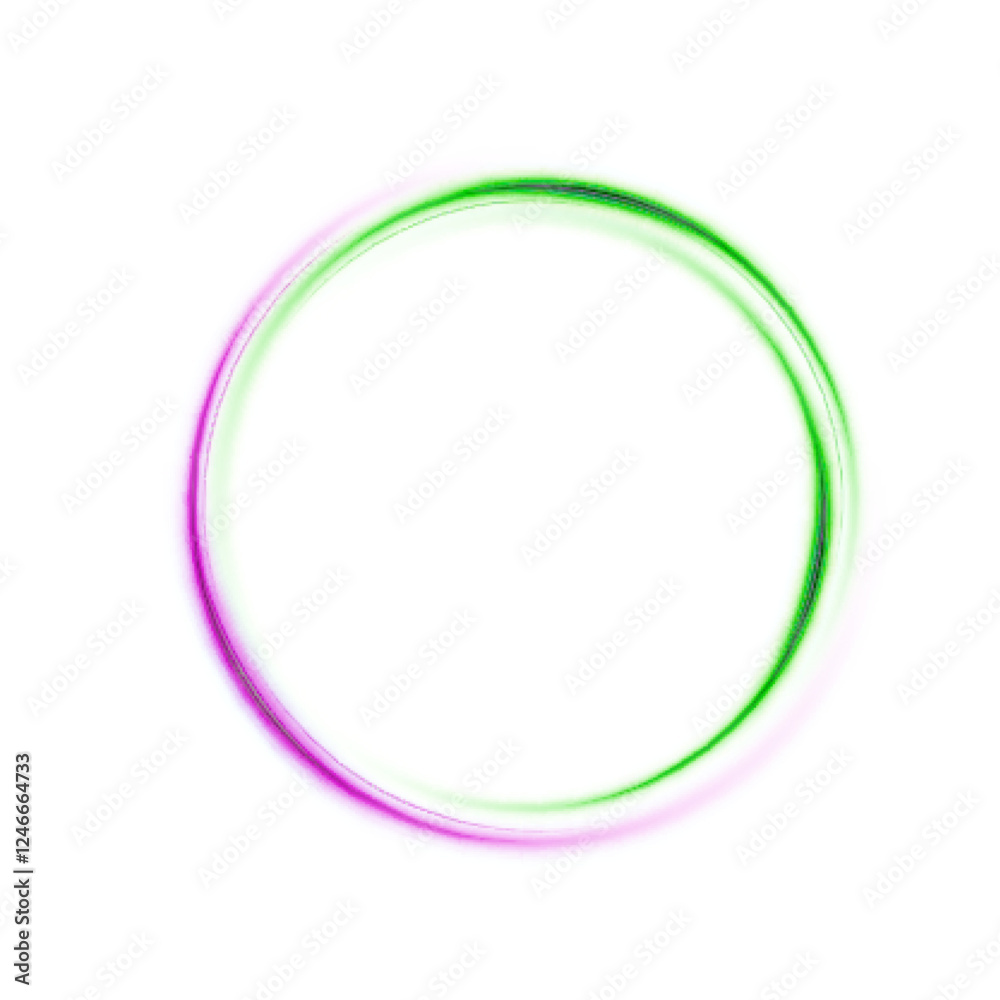 Glowing colorful circle on white background. Abstract bright ring with backlight. Luxury element for advertising. Vector Glowing colorful circle on white background. Abstract bright ring with backlight. Luxury element for advertising. Vector