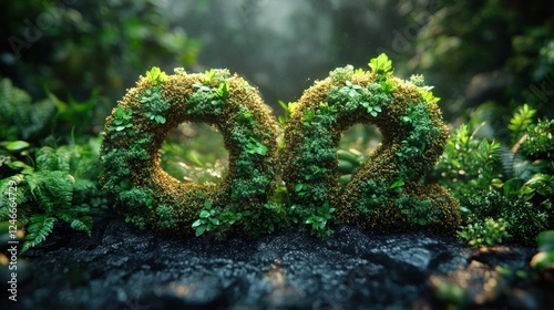 Wallpaper Mural Carbon Dioxide Impact on Climate Change and Global Warming Illustrated with Lush Green Symbol Torontodigital.ca