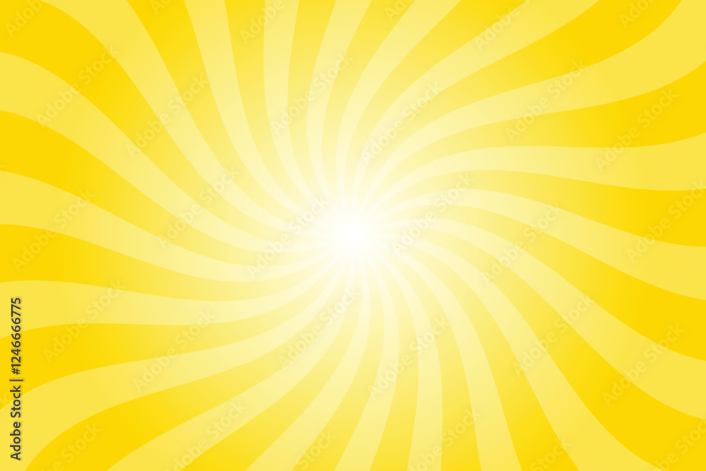 Abstract school bus yellow background with rays retro starburst. Radial spiral stripes backdrop. Vintage sun beam texture. Sun rays pattern. Groovy retro swirl burst. Summer carnival background Abstract school bus yellow background with rays retro starburst. Radial spiral stripes backdrop. Vintage sun beam texture. Sun rays pattern. Groovy retro swirl burst. Summer carnival background