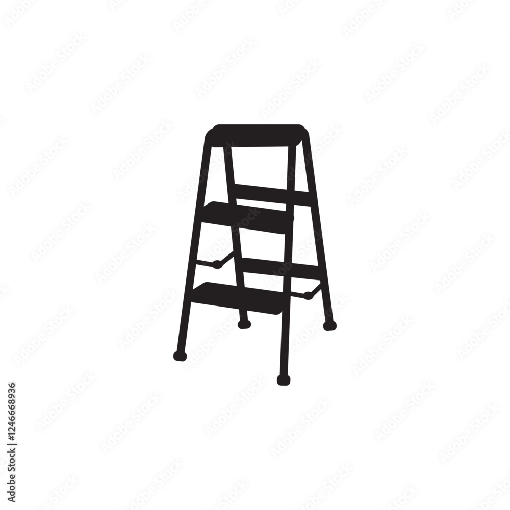 Folding ladder icon vector illustration symbol design Folding ladder icon vector illustration symbol design