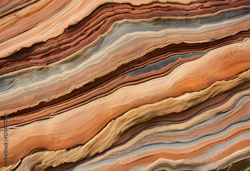 high-definition close-up of ancient rock strata
