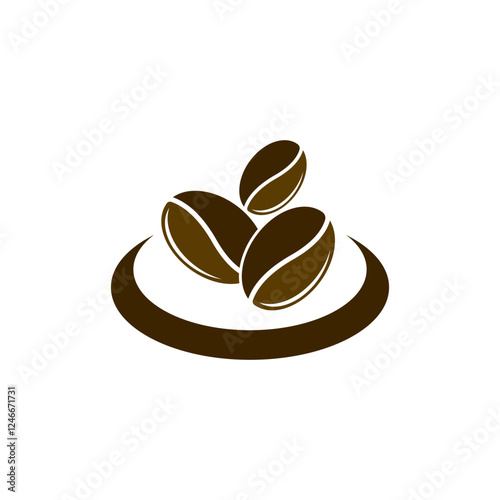 vector coffee beans template vector icon illustration design