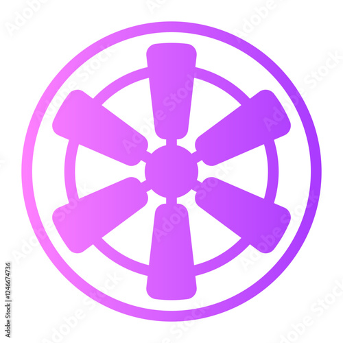 fan gradient icon