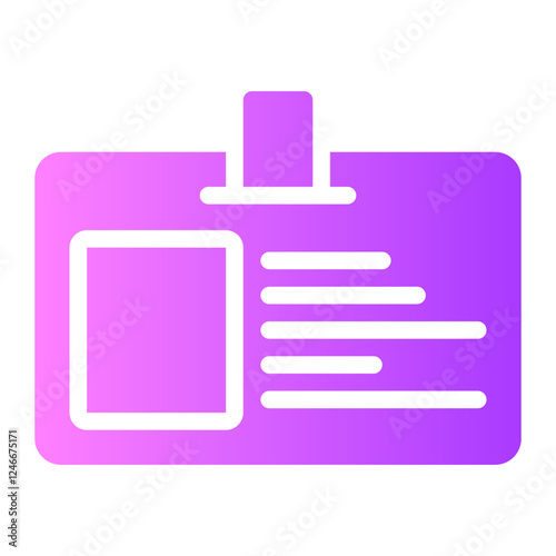 id card gradient icon