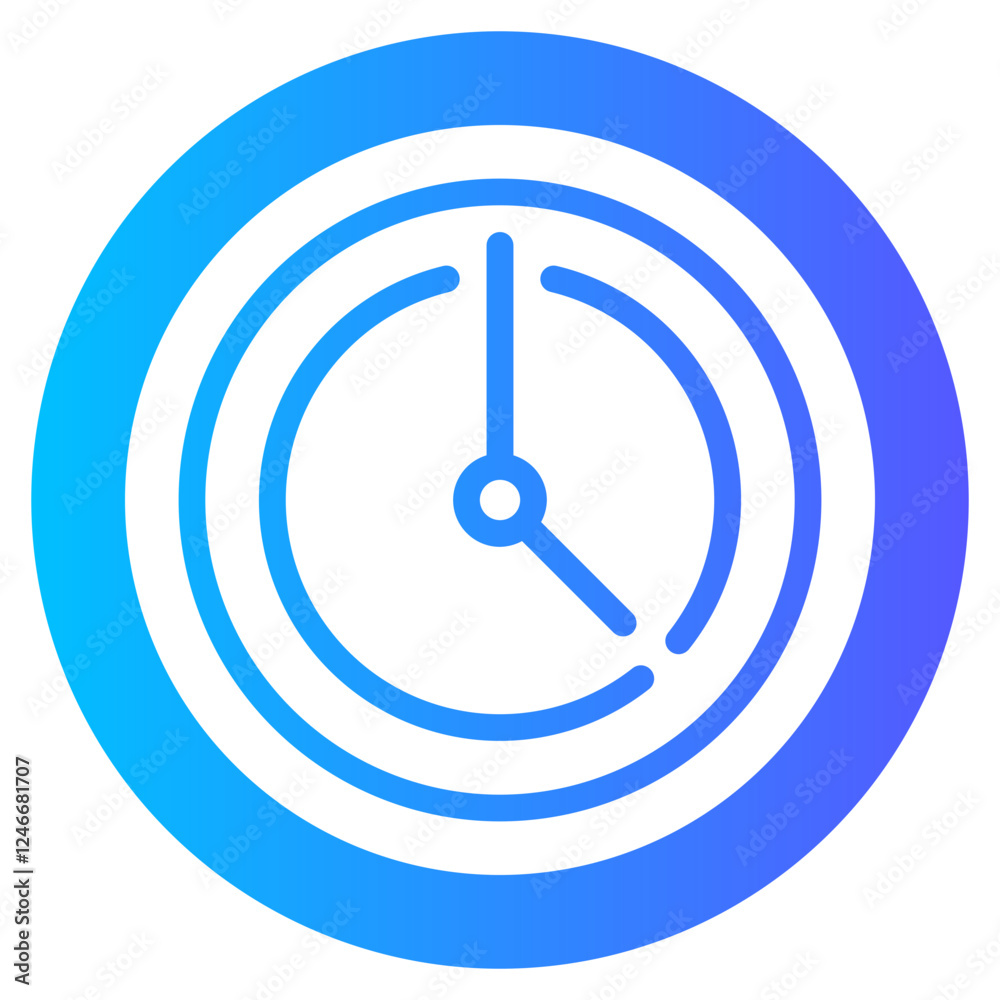 clock gradient icon clock gradient icon