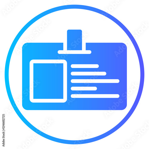 id card gradient icon