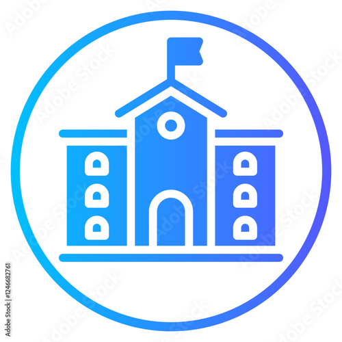 school gradient icon