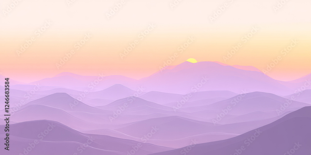 A non-seamless design with smooth gradient transitions of lilac, peach fuzz, and sunshine yellow, offering a soft and airy visual that evokes the feel of a peaceful morning. A non-seamless design with smooth gradient transitions of lilac, peach fuzz, and sunshine yellow, offering a soft and airy visual that evokes the feel of a peaceful morning.