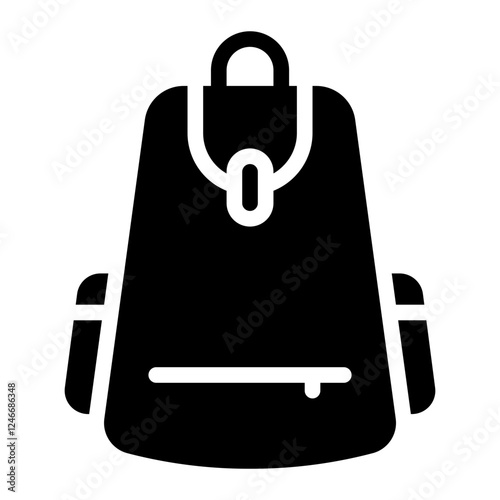 bag glyph icon