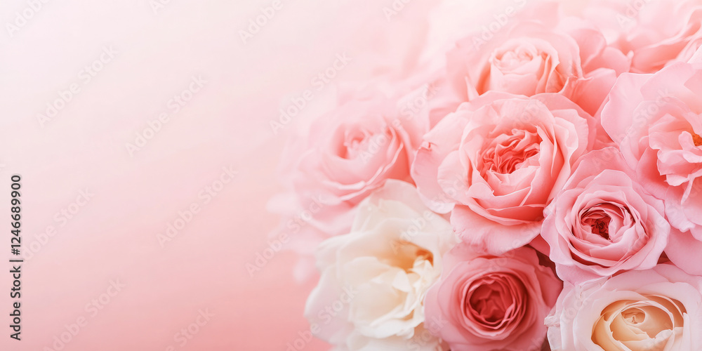 A soft gradient pink background transitioning from a delicate blush pink at the top to a deeper rose at the bottom, creating a serene, romantic atmosphere. Ideal for wedding invitations, fashion A soft gradient pink background transitioning from a delicate blush pink at the top to a deeper rose at the bottom, creating a serene, romantic atmosphere. Ideal for wedding invitations, fashion
