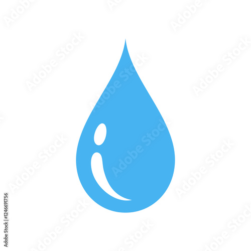 blue water drop element